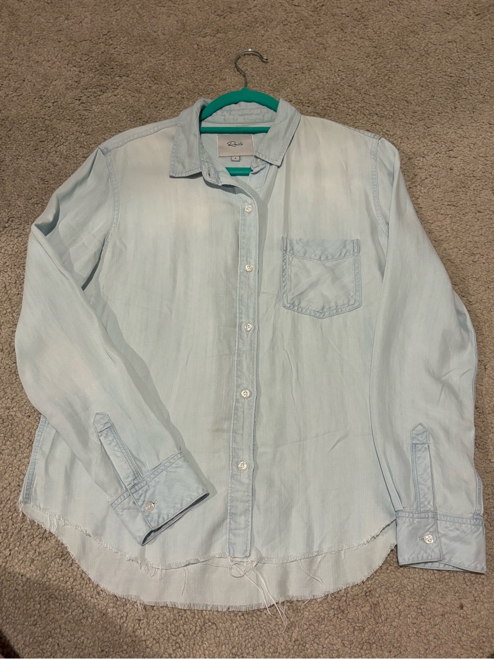 Rails Light Blue women’s Button-Down Shirt
